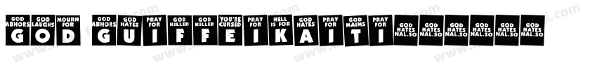 God GuiFfeikaiti字体转换